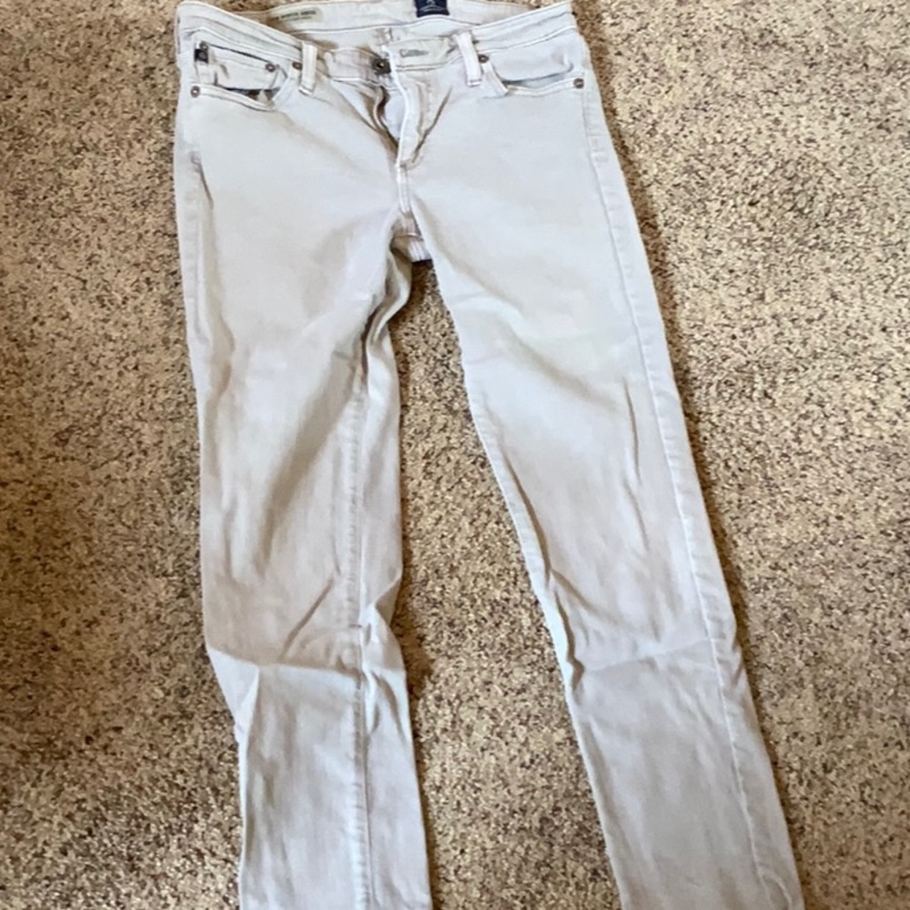 AG Stevie Ankle Grey Jeans